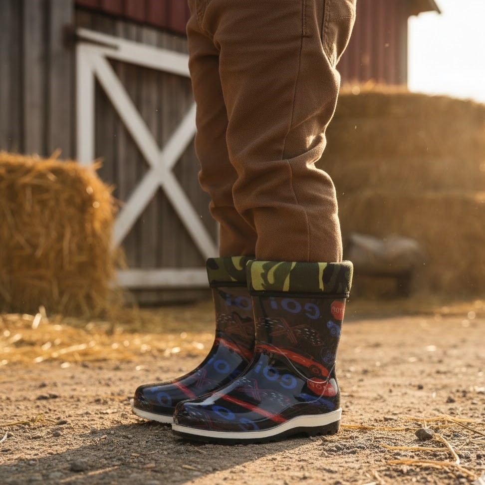 خرید آنلاین چکمه بچگانه سپنتا مدل ماشینی خزدار کد 02